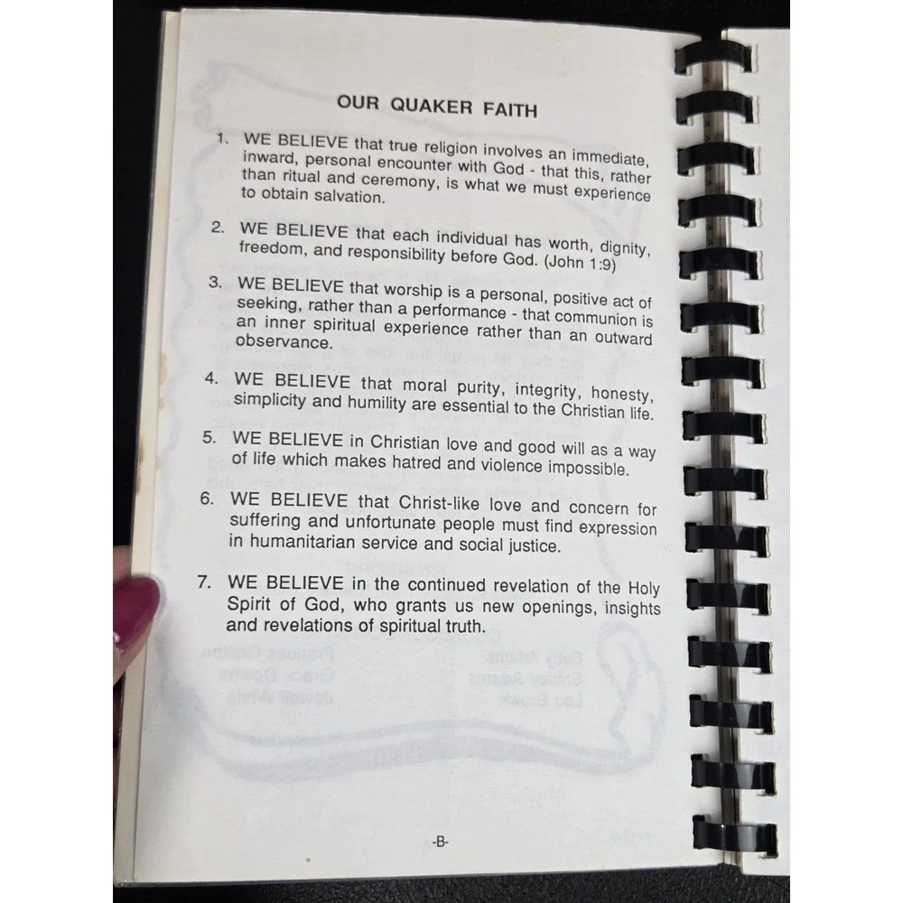 Quaker Favorites Winston-Salem NC Friends Meeting Church Recipe Cookbook‎ 1989
